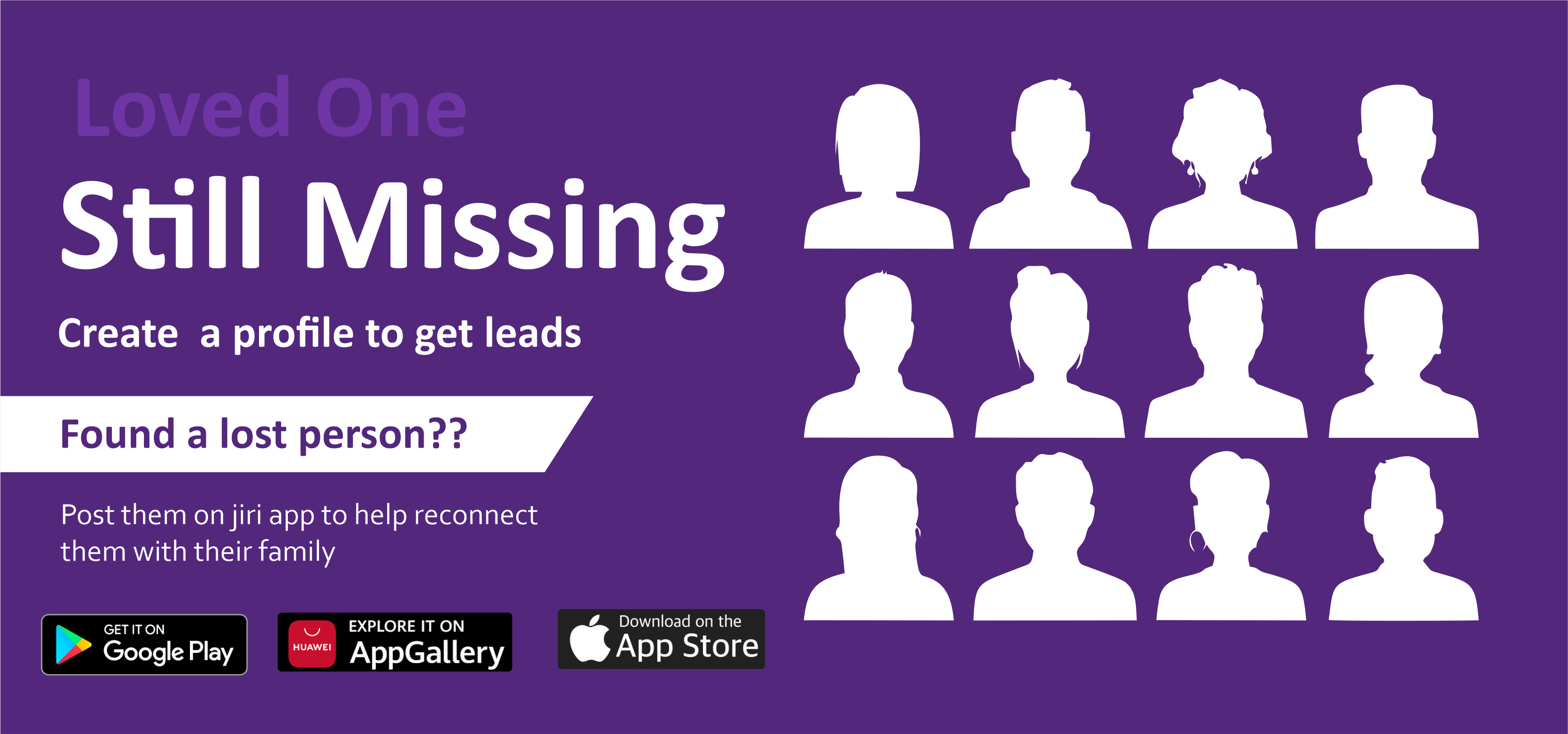 Mobile app for finding missing people ,animals and property that makes use of image matching tech