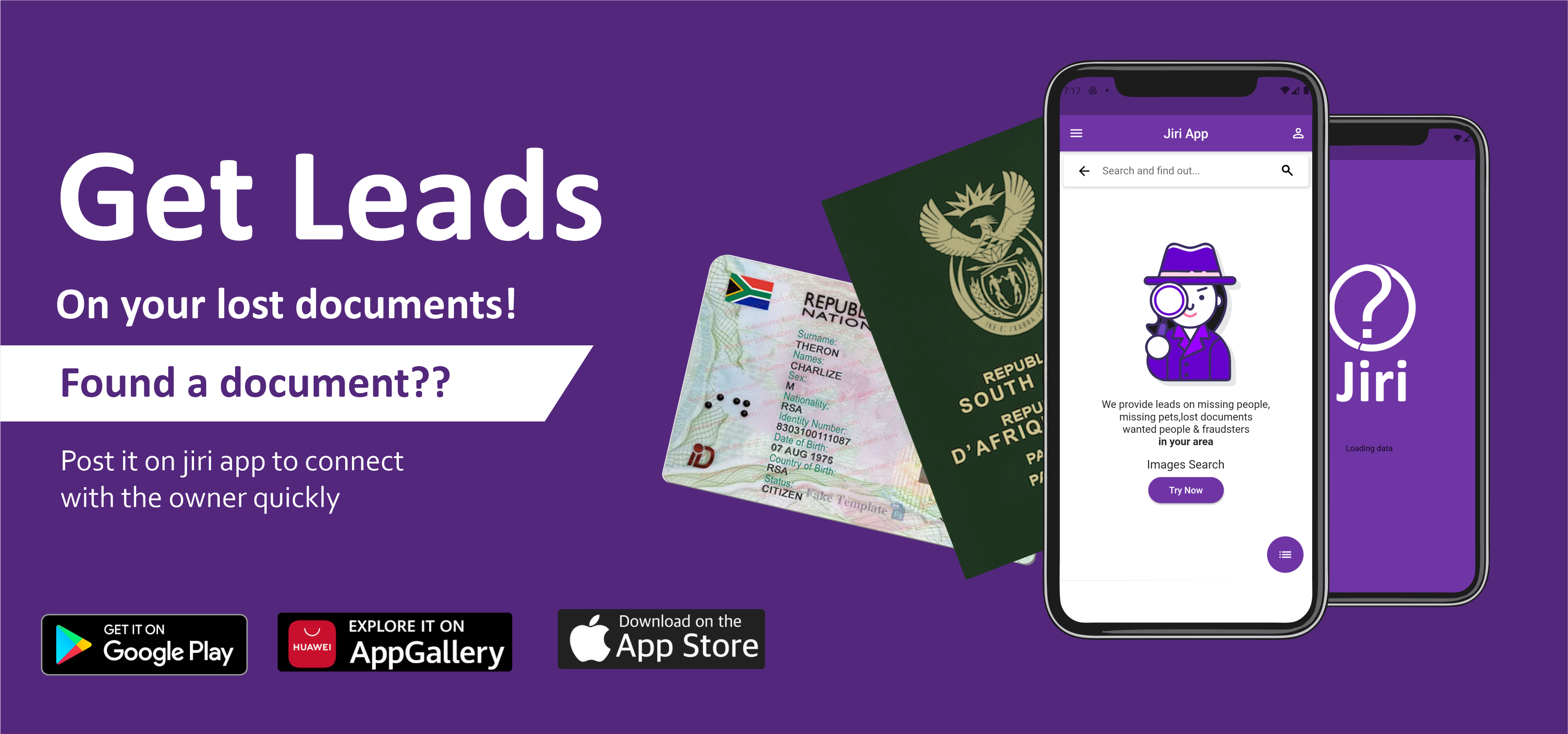 Mobile app for finding missing people ,animals and property that makes use of image matching tech